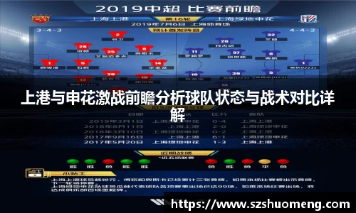上港与申花激战前瞻分析球队状态与战术对比详解